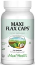 Maxi Flax Caps – organsko laneno olje, Omega 3, 6, 9 - Hladni tisk - Hexane Free, 700 mg – Kosher, 120 kapsul