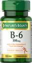 Bounty vitamin B6 100 mg tablete narave - podpira energetsko presnovo in zdravje živčevja, 100 Ct
