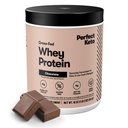 Perfect Keto Pure Whey Protein Powder Izolate Okusni 100% Grass Fed Meal zamenjava Shake No Umetni, Gluten Free, Soy Free, Non-GMO (hokolat)