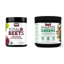 Force Factor Total Beets Organic Beetroot Powder Superfood to Boost Daily Nutrition, USDA Organic & Smarter Greens Daily Wellness Powder to support Energy, Imunity & Digestion