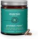 Zaščitite zdaj Ekološka Chaga goba dodatek - 8:1 Dual Extract v 60 Veganske kapsule (450mg) 60 Serving – Organic Wild Harvested Chaga