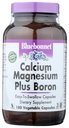 BlueBonnet Calcium Magnezij Plus Boron Vegetarijanske kapsule, zunaj bele, 180 Štetje
