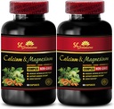 Kalcij in magnezij dodatek za ženske - kalcij Magnezij kompleks z vitaminom D in borom - okrevanje mišic v prahu po vadbi, kalcij Magnezij, bor Organski - 2 steklenici 120 kapsul
