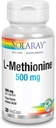SOLARAY L-metionin - prosta oblika aminokisline - 500 MG (30 kapsul)