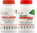 Kapsule Colagen in Moringa Oleifera, ki vsebujejo polno življenje - tablete govejega kolagena za ženske in moške, brez glutena - Veggie kapsule