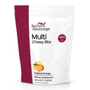 Bariatric Advantage Multi Chewy Bite - Soft Chew Multivitamin za bolnike z bariatrično kirurgijo - žvečljivi multivitamin s folno kislino, vitamin D3 & več - Tropska pomarančna aroma - 60 Count