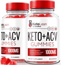 (2 paket) Keto Lean Keto ACV Gummies, Keto + ACV Gummies, Vse naravne Apple Cider Vinegar 1000MG, ACV Keto Gummy Dodatek, Keto Vitamini, Uradna Keto Plus ACV, KetoLean Mnenja (120 Gummies)