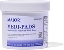 MAJOR Medi-Pads - hemorrhoidno higiensko čiščenje čarovnica Hazel Pads - hlajenje Relief z Aloe - 100 grof Jar (1 paket)