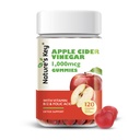 Naravne ključne jabolčni vinski kis 120 Count ACV Gummy s folnim vitaminom B6 B12 Beetroot & Granatno jabolko - Vegan, Non-GMO & Gluten-free
