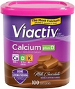 Viactiv Max Formula Kalcij +Vitamin D3 Dodatek za zdravje kosti mleko čokolada, 100 Soft Chews - 6 pakiranje