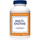 The Vitamin Shoppe Multi Enzyme - pomaga podpreti Prebava in Absorpcija beljakovin, ogljikovih hidratov in maščob (300 tablet)