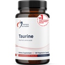 Zasnova za Health Taurine kapsule - 1000mg (1g) Tablete za tavrin Aminokisline - kardiovaskularna podpora - ne-GMO + Veganski dodatek (120 kapsul)