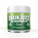 BrainJuice Nootropics Brain Support Supplement, Gluten Free Powder for Energy and Focus, Drink Mix with L Theanine, Alpha GPC, Vitamin B, Organski izvleček zelenega čaja Kofein, Classic, 15 Servings