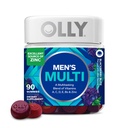 OLY moški multivitaminski gummy, vitamini A, C, D, E, B, cink, arome robid, 45 Day Supply - 90 Count