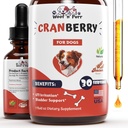Brusnice dopolnilo za pse - zdravljenje psa UTI - Dog brusnice dodatek - brusnice za pse - Dog UTI brusnice - Dog UTI Zdravljenje psov – UTI Psi - 1 fl oz - slaninska aroma