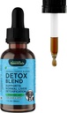 Živalske esencialne snovi Detox Mešanica - Jetrna podpora za pse in mačke, Jetrna dopolnila, Zeliščna formula, Organski človeški stopnje Zelišča, Vet Priporočena - 1 Fl Oz