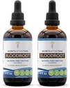 Skrivnosti izvlečka tinkture brez alkohola iz rodu Tribe Bloodroot, odgovornega gojenega korena (Sanguinaria Canadensis), posušenega korena (2x4 fl oz)
