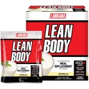 Lean Body MRP All-in-One Vanilla Meal zamenjava Shake, 40g beljakovine, Whey mešanica , 8g Zdrave maščobe EFA & Fiber, 22 Vitamini in minerali , Brez umetne barve, Gluten Free, (20 Packets)