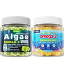 Vegan Omega 3 Gumies 1 pakiranje + brez sladkorja Omega 3 Gumies za otroke 2 pakiranje