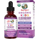 MaryRuth Organics USDA Organic Elderberry Tekoče kapljice za otroke 