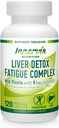 Jetra Detox & Energy Support – Milk Thistle + 9 Ključne sestavine, Presnova in zdravje jeter, 120 Veg Kapsule 
