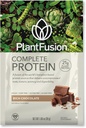 PlantFusion Complete Vegan Protein Powder - Protein Powder na osnovi rastlin z BCAA, Prebavne encime in Pea Protein - Keto, Brez glutena, brez soje, brez sladkorja, brez sladkorja, brez GMO - čokoladno pakiranje po 12