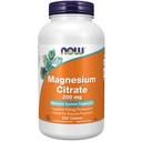 Zdaj dopolnila, Magnezijev Citrat 200 mg, Enzyme Funkcija*, Podpora živčnega sistema*, 250 Število (paket 1)