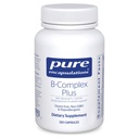 Čiste enkapsulacije B- Complex Plus - B Vitamini dopolnilo za podporo nevrološkega zdravja, kardiovaskularnega zdravja, energijske ravni in podporo živčnega sistema* - z vitaminom B12 & More - 120 kapsul