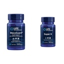 Life Extension Macuguard Eye Health Supplement z Luteinom, Meso-Zeaksantinom, Saffron & Astaksantin - 60 Count in Super K Vitamin K1 K2 MK-7 MK-4 Vitamin C - 90 Softgels