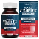 BioActive Vitamin B12 - 5000 μg, Vsebuje 3 BioActive Forms B12 Plus metilfolatni kofaktor - metil B12, Adenosyl B12 & hidroksi B12 