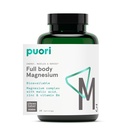 Puori Magnezij Complex dodatek - visoka absorpcija Magnezijev tavrina in glukonat, cink, vitamin B6 & Malinska kislina za podporo spancu, Imunsko zdravje in okrevanje kosti in mišic - 120 Veganske kapsule