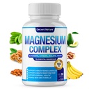 Magnezijev kompleks 7 Elementarni magnezijev dodatek 1000mg – Magnezijev glicinat, Citrat, malat, Taurat, oksid, aspartat, Orotat Ne-GMO 90 Kapsule