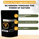 Phoenix Rejuvenation Formula - Izgubljeni imperij Herbs Energija Mešanica 4 Top Natural Health Herbs Pine Pollen, He Shou Wu, Ant, in Shilajit (100g prašek)