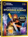 National Geographic Stunning Chemistry Set - Mega Science Kit s 45 Easy Experiments- Naredite vulkan in začetek raketo, STEM Projekti za otroke starosti 8-12, Znanost igrače (Exclusive)