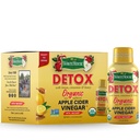 Bela hiša Detox Apple Cider Vinegar Shots, Raw Nefiltriran, On the Go (Detox, paket 6)