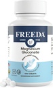 Freeda Magnezijev glukonat - Kosher Vegan Magnezijev dodatek za moške in ženske - Leg & Muscle Cramp in spazem Relief - Naravni mišični relaksator - Magnesio Vitamini in dodatki (100 tablet)