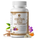 10-v-1 Kortizol dopolnila z magnezijem, Ashwagandha, Kamilica, L-teanin, fosfatidilserin, St. John's Wort, Astragalus, Vitamin C & D3, za ženske, 120 Veganske kapsule za 2 meseca, Non-GMO