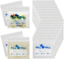 Število tablet vrečke - velikost 3" X 2" 3 Mil – Plastic tablet Organizator vrečke – majhne žepne tablete Baggies – potovalne tablete Pouch– Dnevni AM PM Medicine Skladiščne vrečke – Zaklepanje tablet zabojnik (100-Pack)