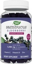 Naravoslovna pot Sambucus Elderberry Gumies - Imunska podpora za otroke in odrasle* - z vitamini C, D3, Zinc & Antioksidant Podpora* - Gluten Free & Vegetarian - 100 Gumies