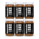 Maščoba Gourmet Cage-free Duck Bone Broth, Tradicionalni okus, Keto, Paleo, Collagen Rich, Ohranjevalno brezplačno, 6 pakiranje 15 oz. Kozarci