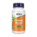 NOW Foods Supplements, Ginkgo Biloba 60 mg, 24% standardiziran ekstrakt, ne-GMO projekt preverjen, 120 Veg kapsule