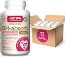 Jarrow Formule QH-Absorb, 100 mg, Ubikinol prehranska dopolnila za zdravo kardiovaskularno funkcijo, 120 mehkih gelov, 120 dnevna oskrba,12 pakiranj