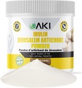 AKI Inulin Jerusalem Artichoke Powder (6oz/170g) Dobro v fiber in prebiotik, Idealno za kavo, napitki, sok in druge obroke - Vegan, Gluten-free (Pack of 1)