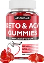 Keto ACV Gummies - Apple Cider Gummies z B12 za energijo in wellness, 1500mg, Podpira Ketosis, za ženske in moške, Vegan, Gluten-free, 60 Gummies