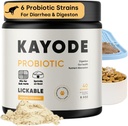 Kayode Likable Probiotics za pse - močan pes Prebavna pomoč & pes driska Relief. za pse Lick Mats ali kot hrana Topper. Okusna banana Coconut Flavor. 7 pes probiotični sevi.