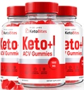 Rize laboratoriji - Keto Bites ACV Gummies za napredno hujšanje, vse naravne Apple Cider Vinegar dodatek (180 Gummies)