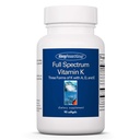 Alergija Raziskovalna skupina Celoten spekter Vitamin K - Vitamin K1 in K2 Dodatek, Vitamin K Complex, MK-4, MK-7, Vitamin D3, Vitamin A - 90 Število