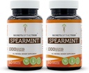 Skrivnosti kapsul Tribe Spearmint 1000 mg Spearmint (Mentha spicata) posušen list, ženski hormonski dodatek (2x60 kapsul)