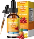 Berberine dodatek tekoče kapljice- Berberine 1500mg s Ceylon cinamon, Bitter Melon, Banaba list, Kurkuma za imunski, Prebavni sistem, Podpora srcu, Naravni Ananas Flavor, 2 Fl Oz