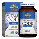 Vrt življenja Vitaminska koda Cela hrana Multivitaminski izdelki za moške - 120 Kapsule, Vitamini za moške, Sadje in zelenjava Mešanica in probiotiki za energijo, srce, Prostata zdravje, vegetarijanski moški multivitaminski